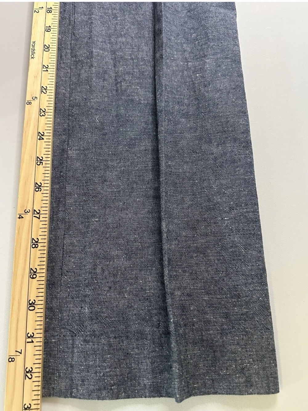 J Crew Size 6 cotton linen Gray Dress Pants Womens Flat Front Career - Picture 9 of 12